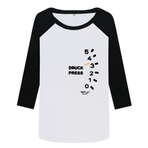 Porsche Apparel - Druck Press - Women's Baseball Organic Cotton T-shirt TMW34BB - GTDriverShop