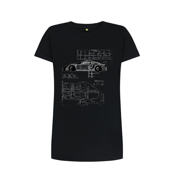 Black RS Equations - Organic Cotton Women's T-shirt Dress TMWTD