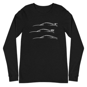 "3 Silhouettes" BC3501 - Unisex Long Sleeve T-Shirt - GTDriverShop