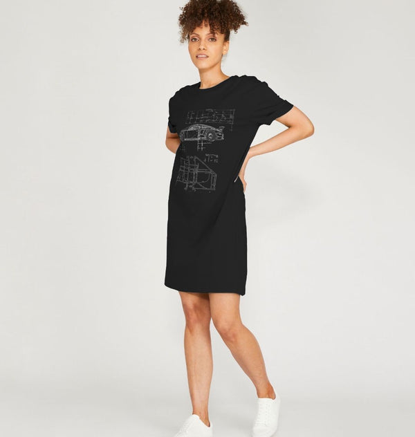 Porsche Apparel - RS Equations - Organic Cotton Women's T-shirt Dress TMWTD - GTDriverShop