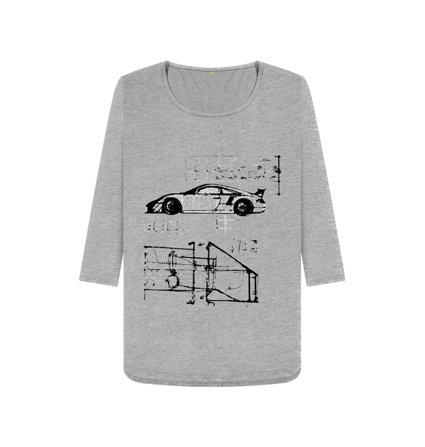 Porsche Apparel - RS Equations - Women's 3-4 Sleeve T-shirt TMW34 - GTDriverShop