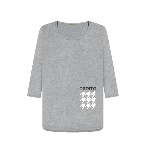 Athletic Grey PEPITA TMW34 - Women's 3\/4 Sleeve T-shirt