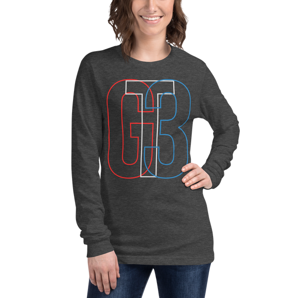 "GT3 Typographic" BC3501 - Unisex Long Sleeve T-Shirt - GTDriverShop