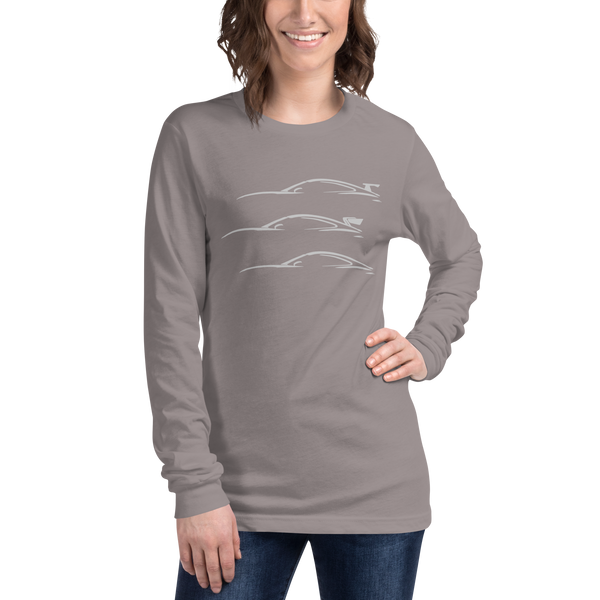 "3 Silhouettes" BC3501 - Unisex Long Sleeve T-Shirt - GTDriverShop