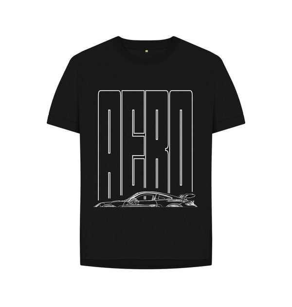 Black AERO 992GT3 TMWRFT - Women's Relaxed Fit Organic T-shirt